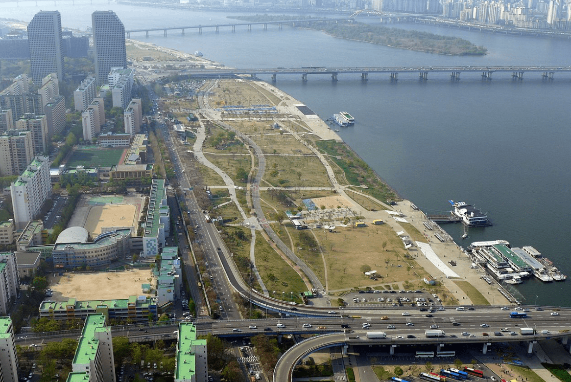 Hangang Park in South Korea.
