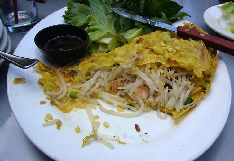 A bánh xèo from Vietnam.  