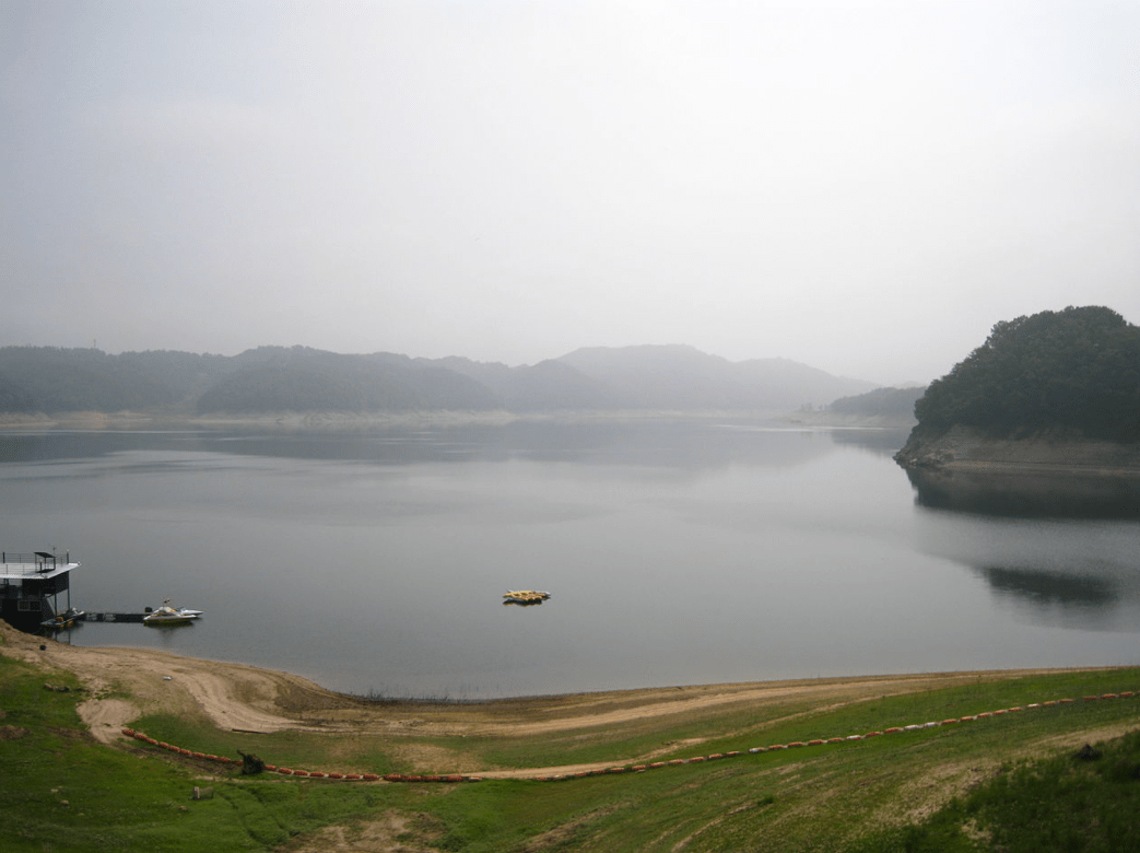 Nakdong River in South Korea. 