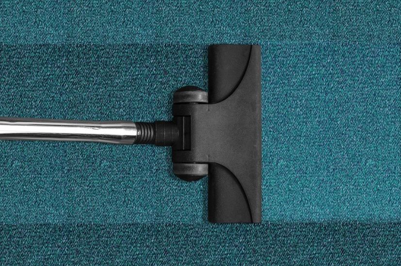 Vacuuming rug regularly maintains its cleanliness. 