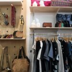 A well-organized woman’s wardrobe