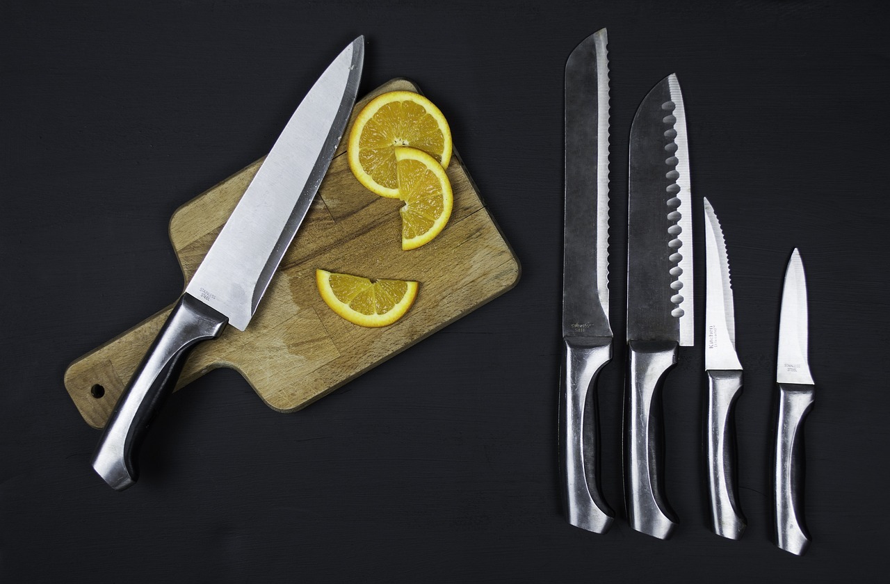 Photos knives set chopping board slice 1839061