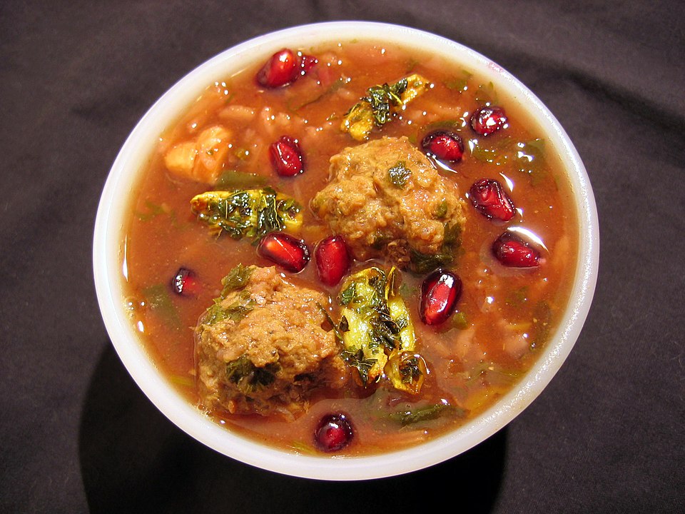 Shorbat Rumman or Pomegranate Soup